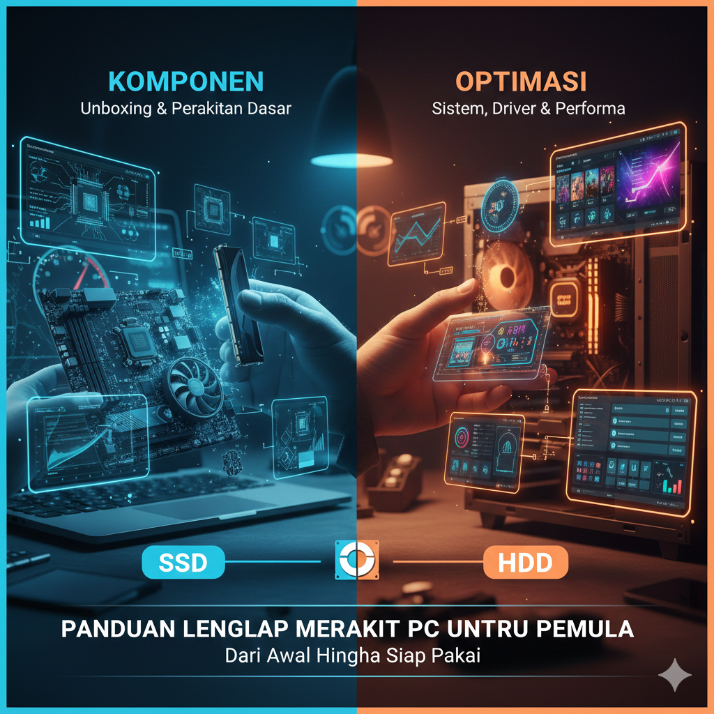 Panduan Lengkap Merakit PC untuk Pemula: Dari Komponen Hingga Optimasi