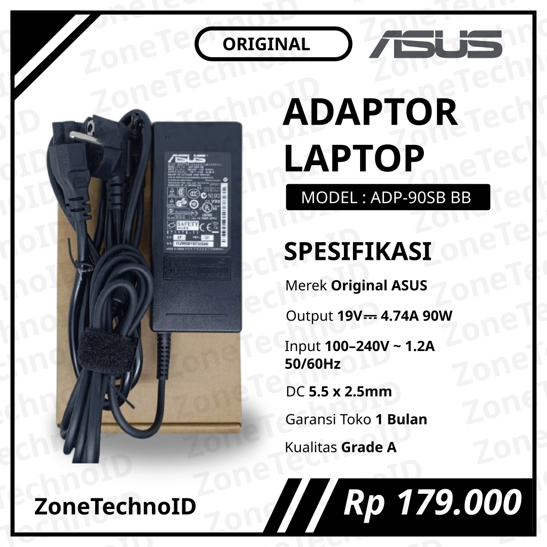 Adaptor Charger Laptop ASUS Original ADP-90SB BB 19V 4.74A 90W (5.5×2.5mm)